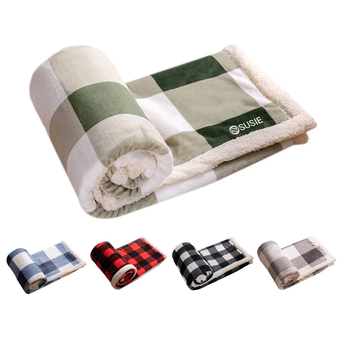 Sherpa Fleece Fuzzy Throw Blanket 1