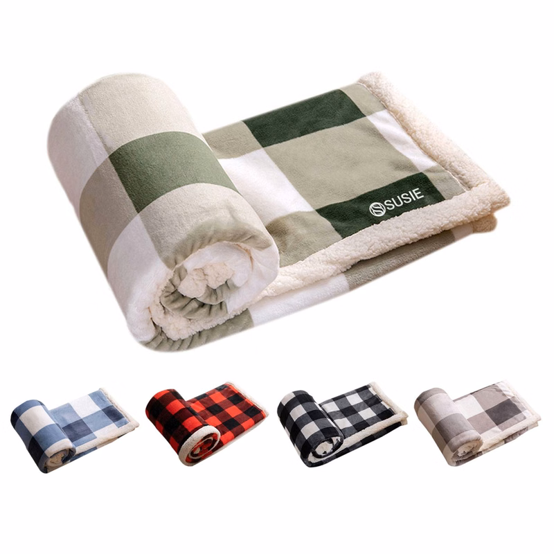 Sherpa Fleece Fuzzy Throw Blanket
