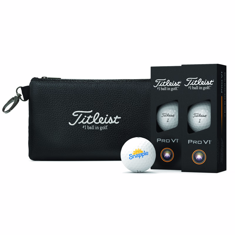 Titleist 6-Golf Ball Valuables Stock Pouch with Pro V1