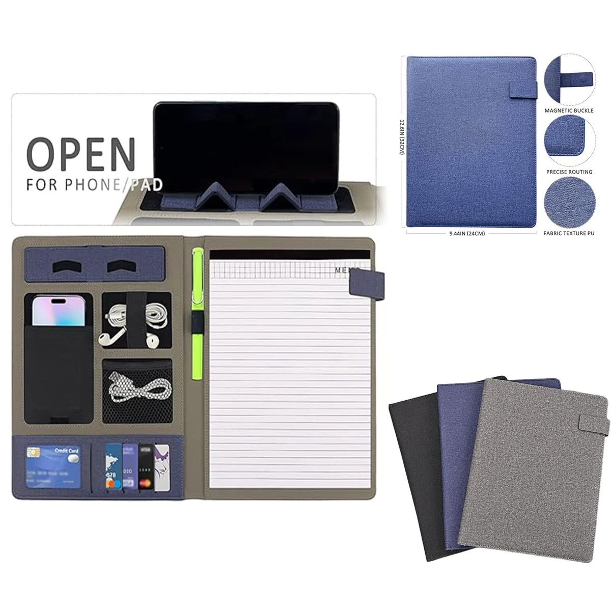 Business Folder with Clasp Design 1