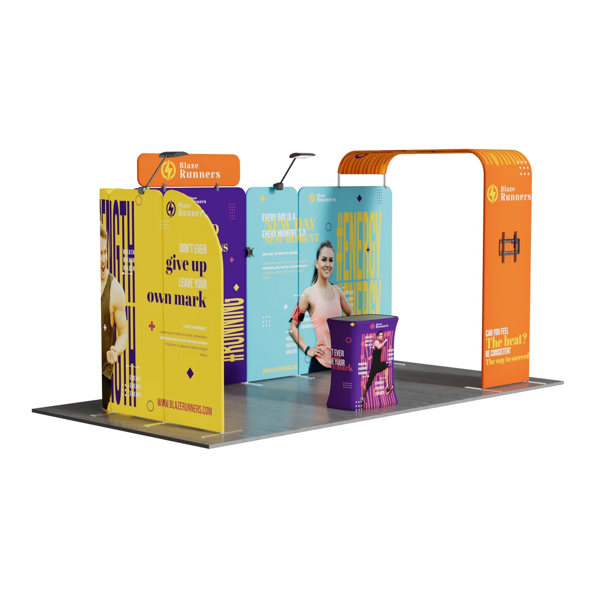 10'x20' Tradeshow Booth Kit - L Kit 1