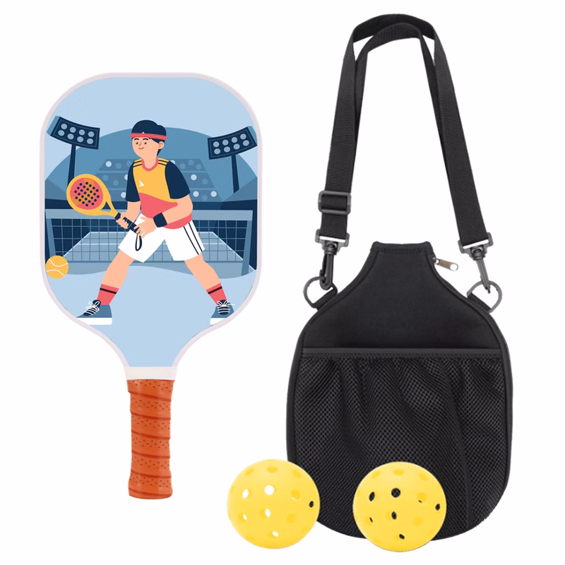 Glass Fiber Pickleball Set w/ Shoulder Bag