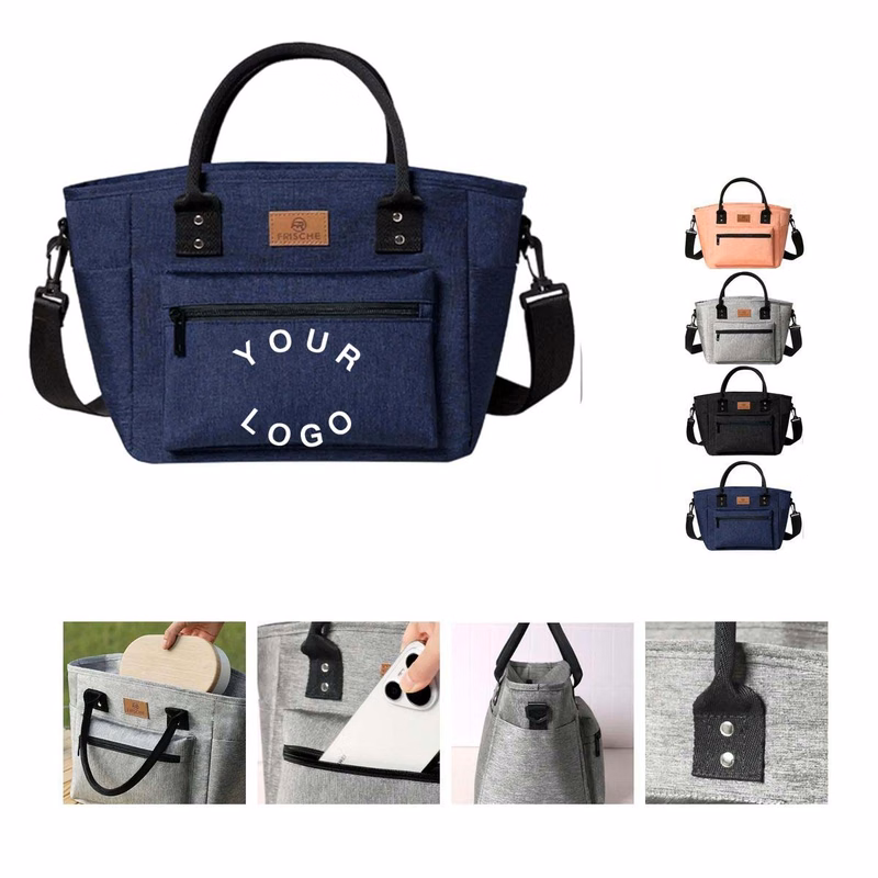 Durable Oxford Lunch Bag with Front Pocket