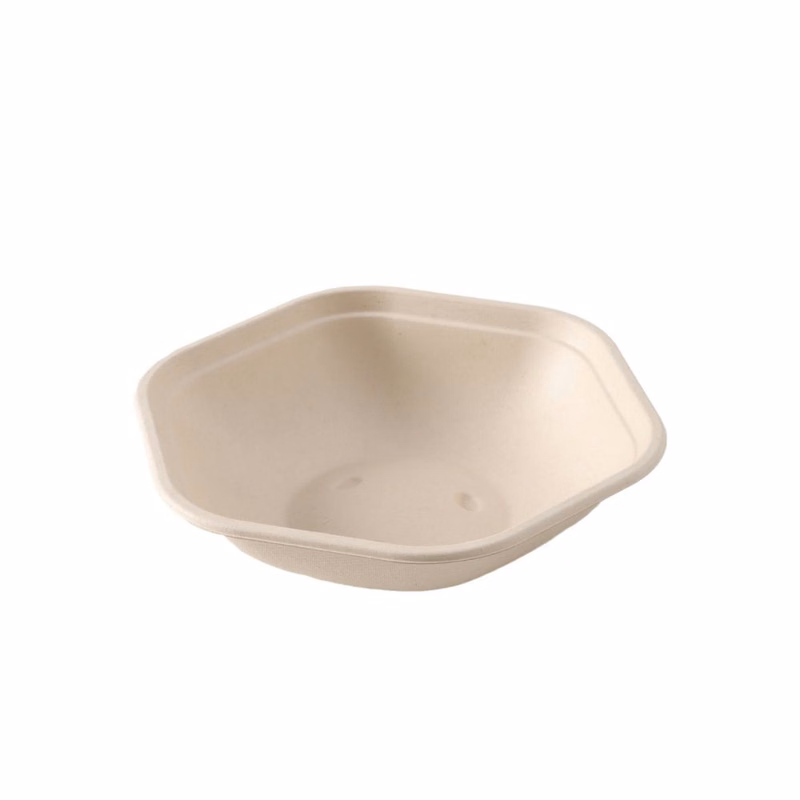 Disposable Biodegradable Six-sided Bowl