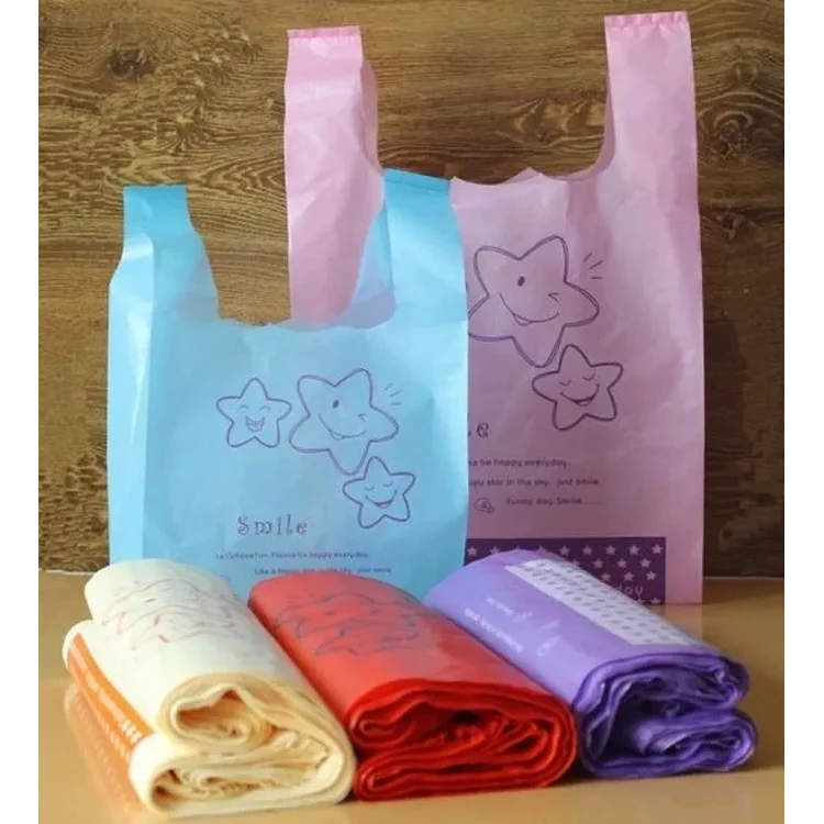 Plastic T-Shirt Shopping Bag 1
