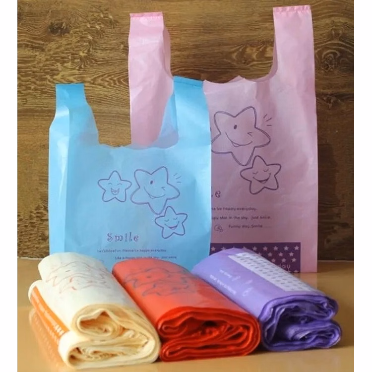 Plastic T-Shirt Shopping Bag