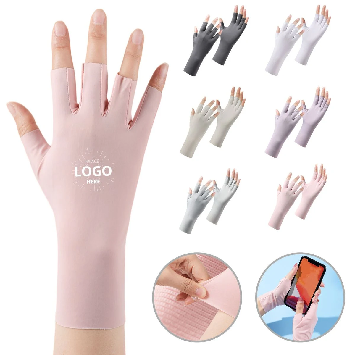 Ice Silk Half-Finger Gloves for Summer Use 1