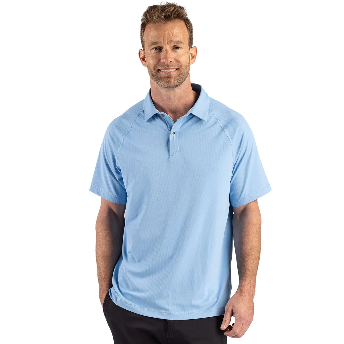 Cutter & Buck Prospect Recycled Featherlight Stretch Mens Sport Polo 1