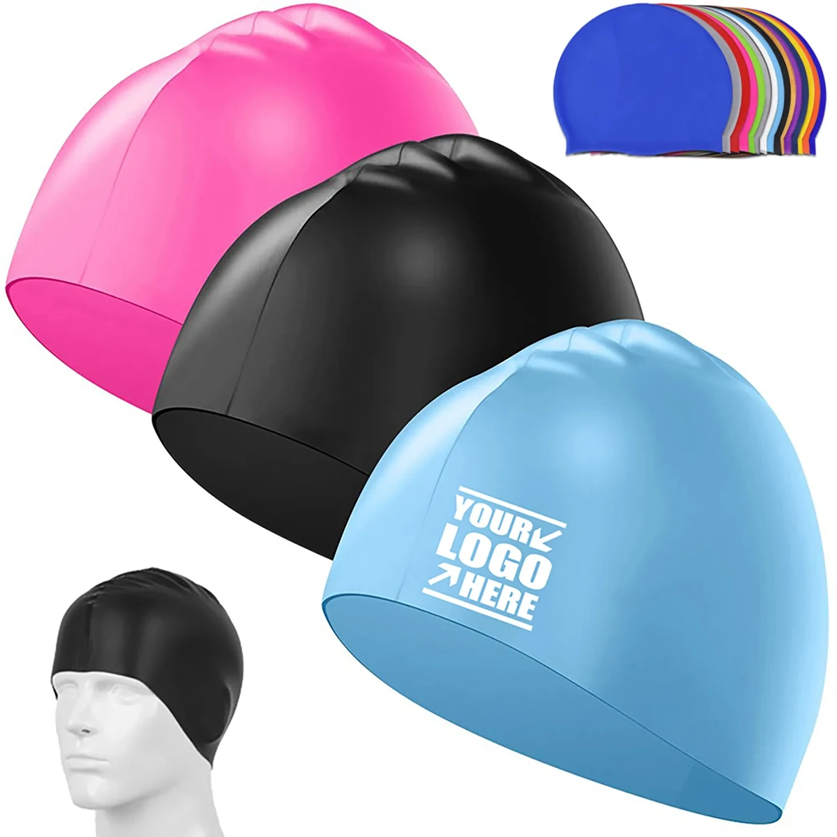 Silicone Swimming Cap For Adult 1