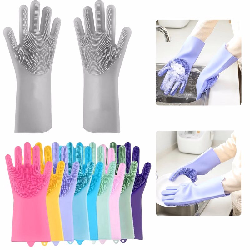 Silicone Cleaning Sponge Gloves