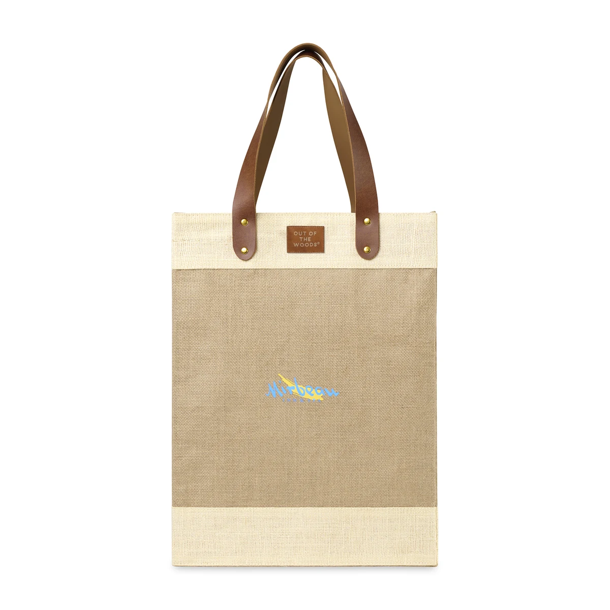 Out of the Woods® Jute Tall Tote, custom tote bag with logo imprint 1