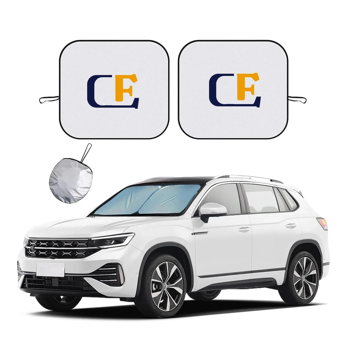 2 PC Auto Windshield Sun Shade 1