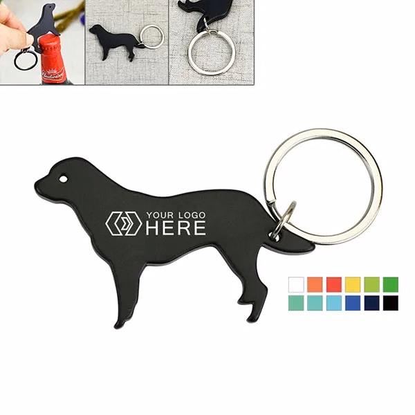 Dog Shape Bottle Opener Keychains
