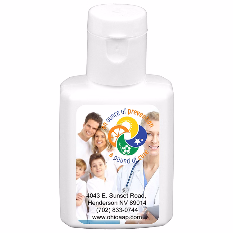 "SunFun" .5 oz Broad Spectrum SPF 30 Sunscreen Lotion In Solid White Flip-Top Squeeze Bottle