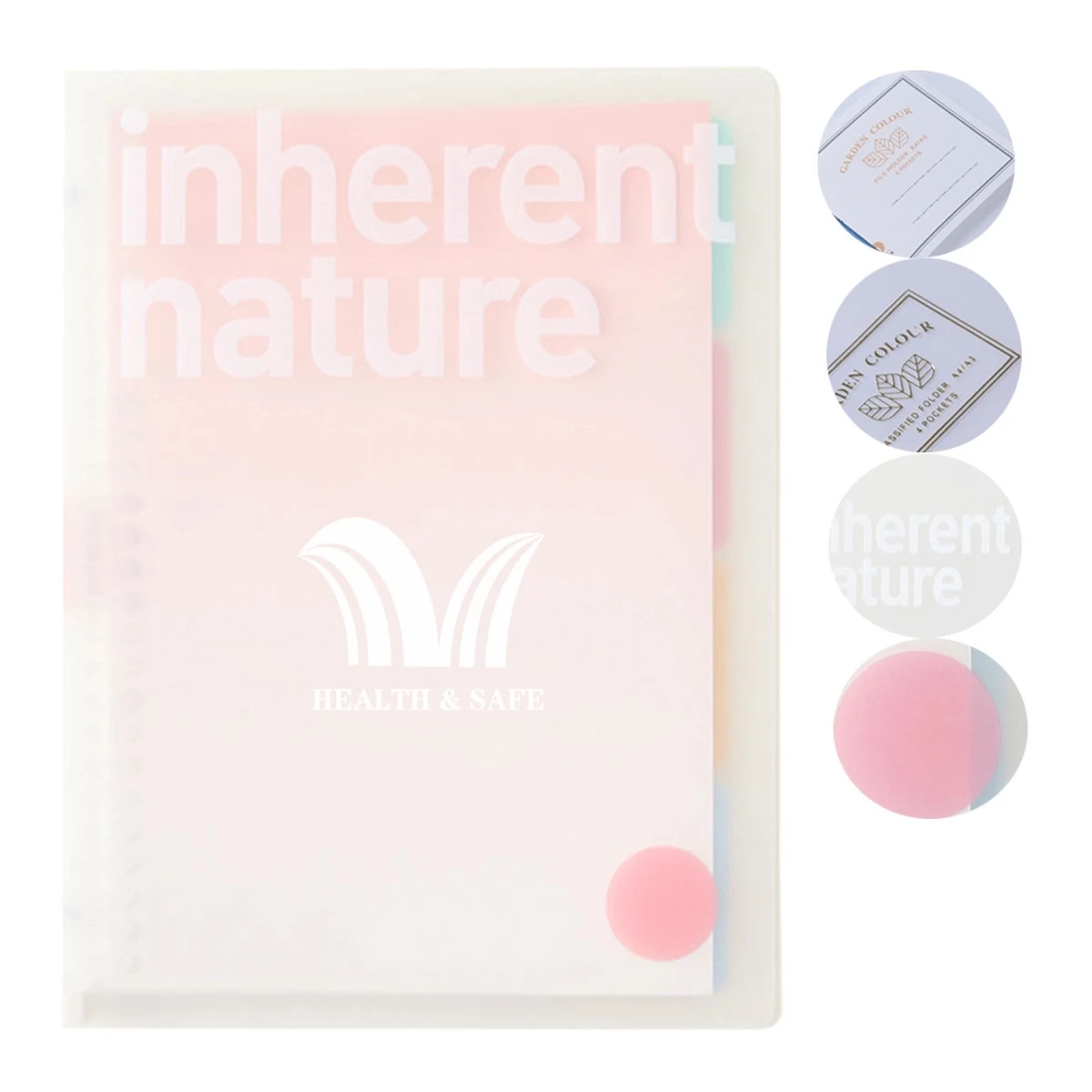 Letter Size Transparent Plastic Loose Leaf Binder 1
