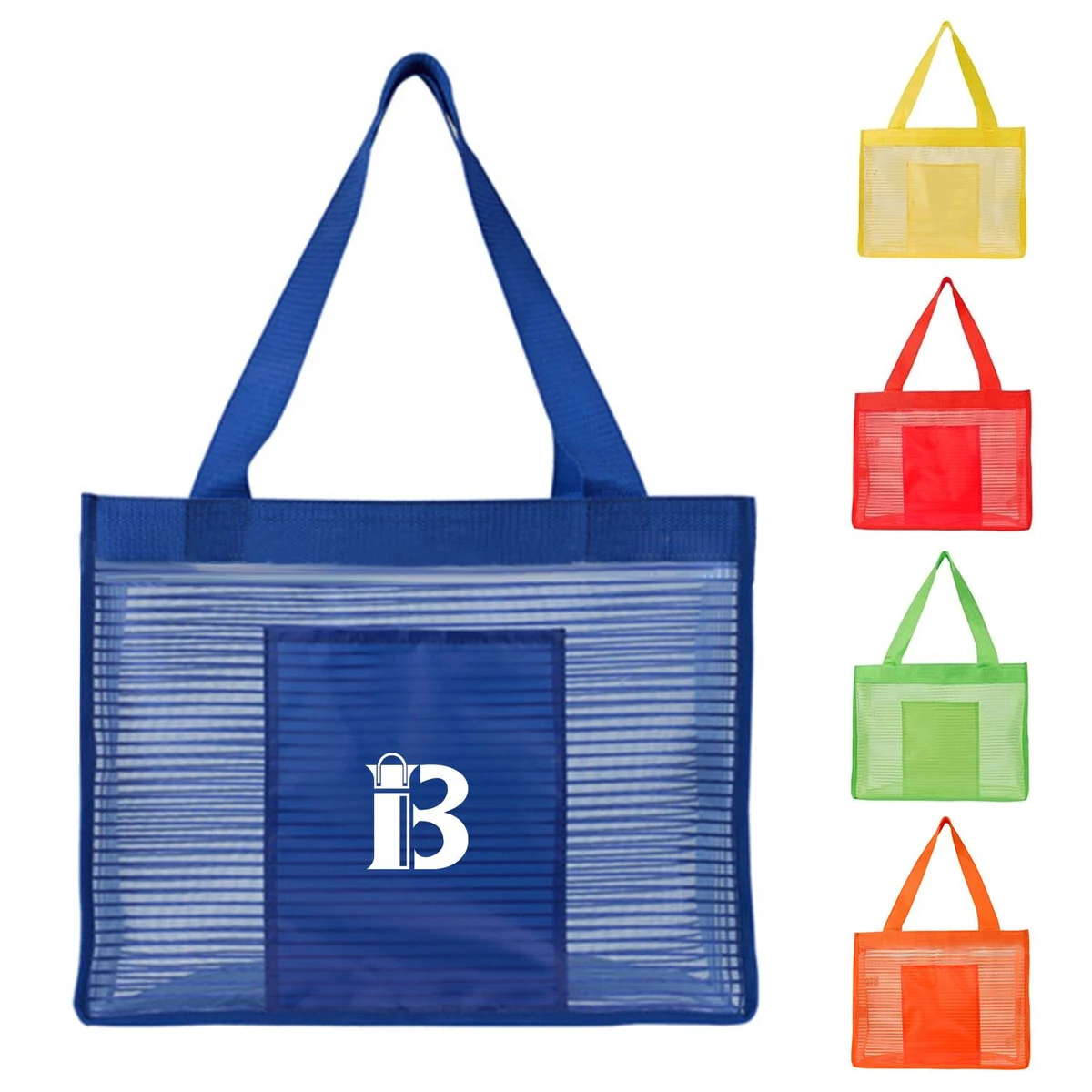 Beach Tote Bag w/ Front Pocket 1