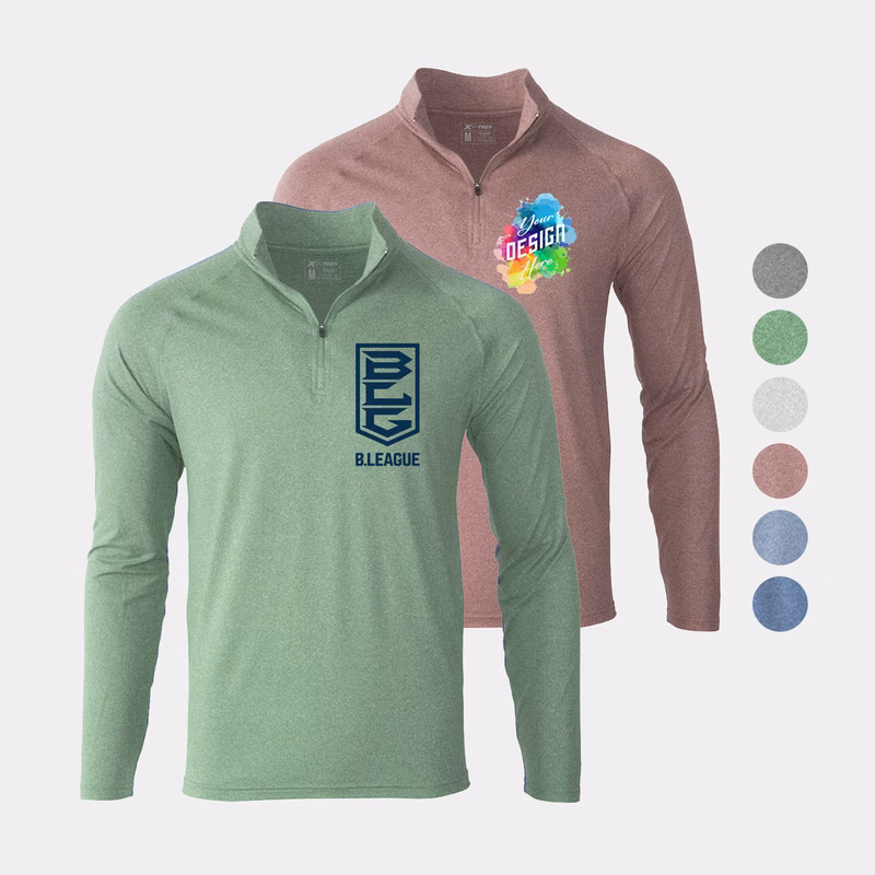 Evo Heather Men's Performance 1/4 Zip