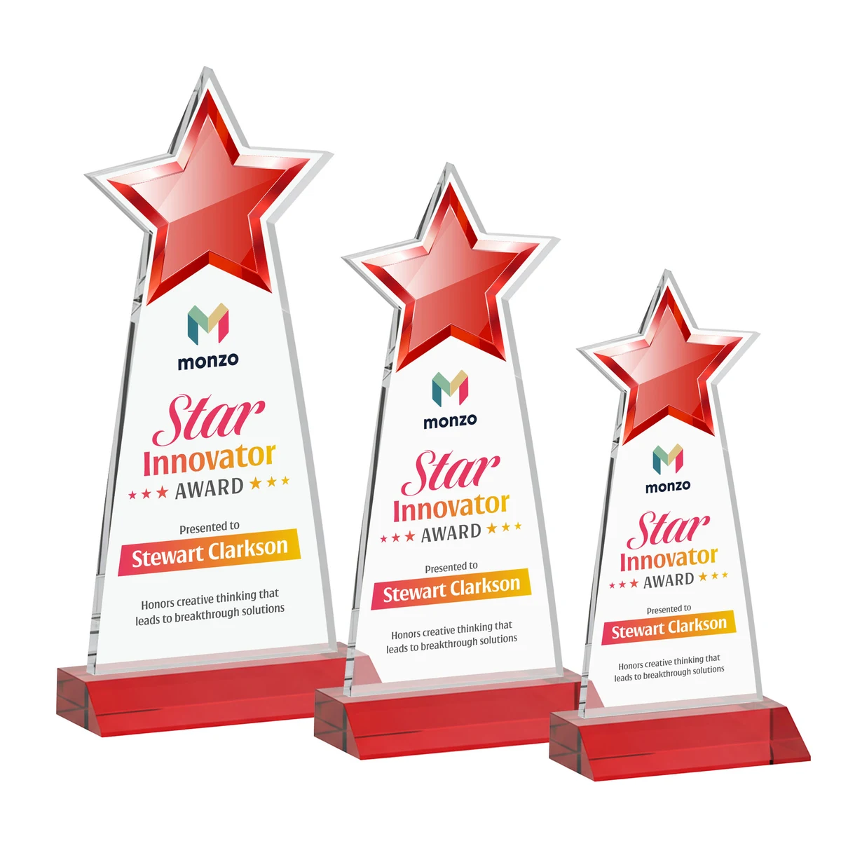 Starlite VividPrint™ Award - Red 1