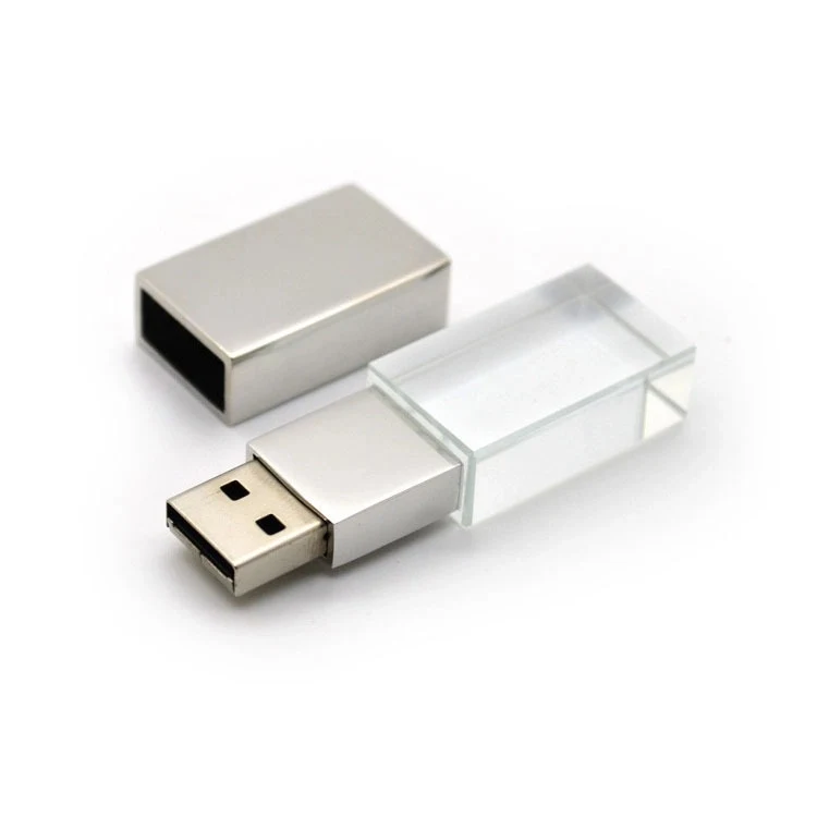 4GB 8GB Custom Crystal LED Light USB Flash Drive 1