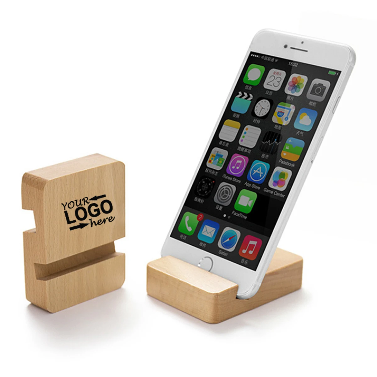 Solid Wood Phone Holder 1