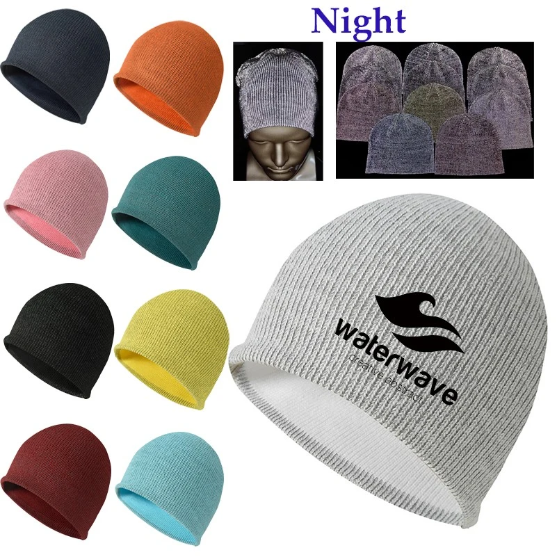 High Visibility Night Knitted Beanie 1
