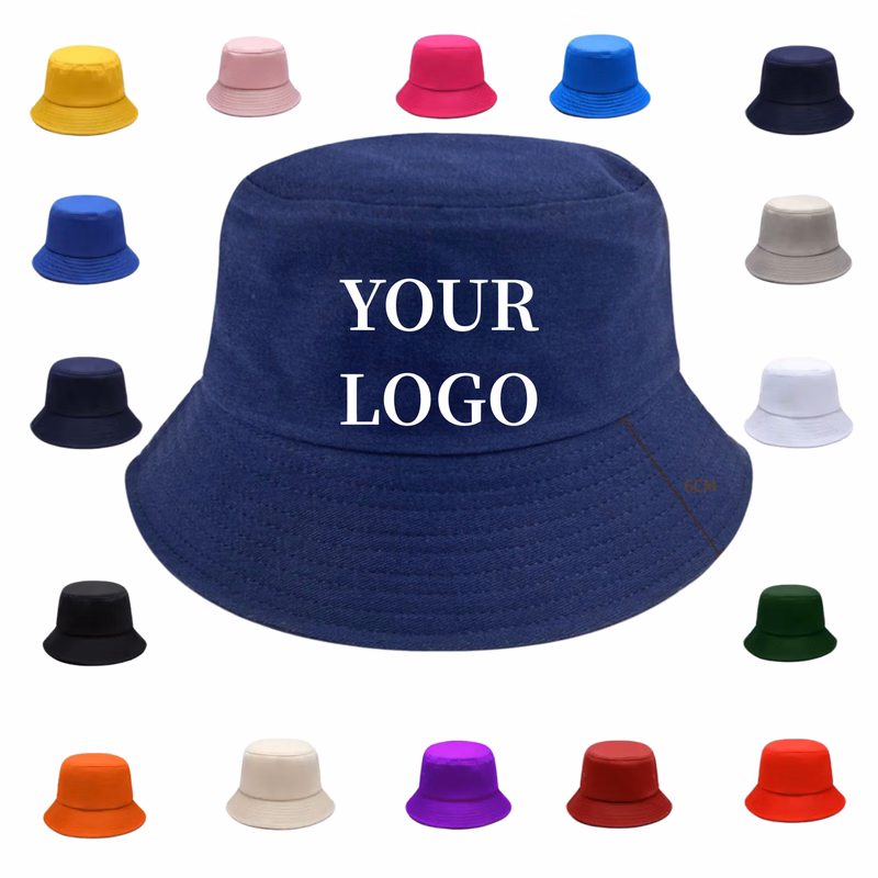 Cotton Sun Hat Wide Brim Custom Print