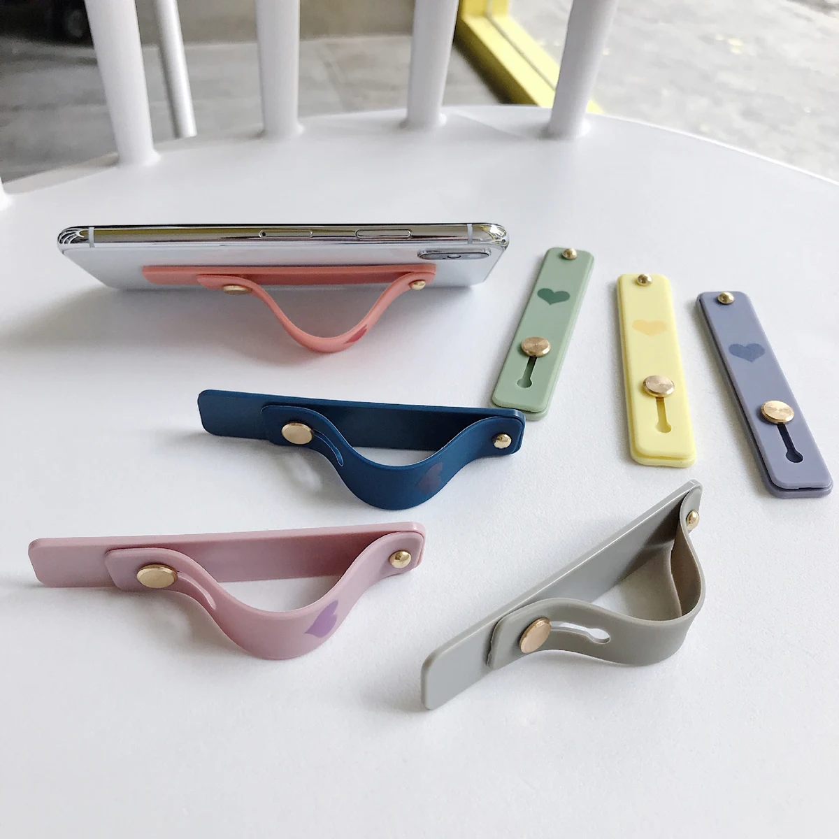 Portable Phone Finger Kickstand Strap Bracket 1