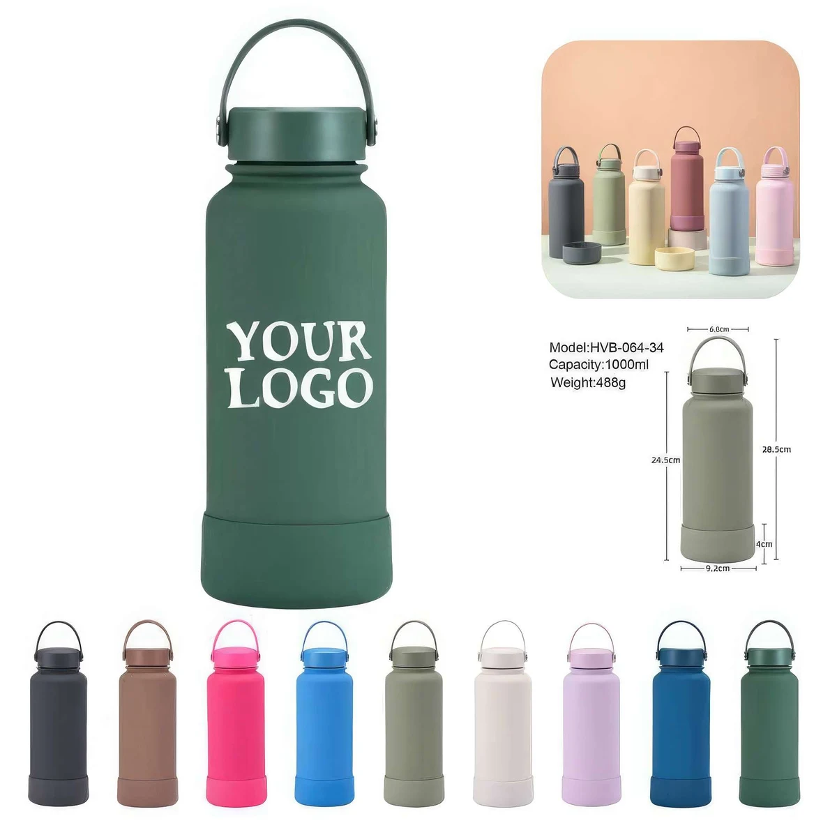 34 oz Stainless Steel Venti Cups Water Bottles 1