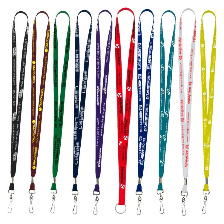 "BAKER" 1/2" Import Air Ship Super Soft Polyester Silkscreen Lanyard 1