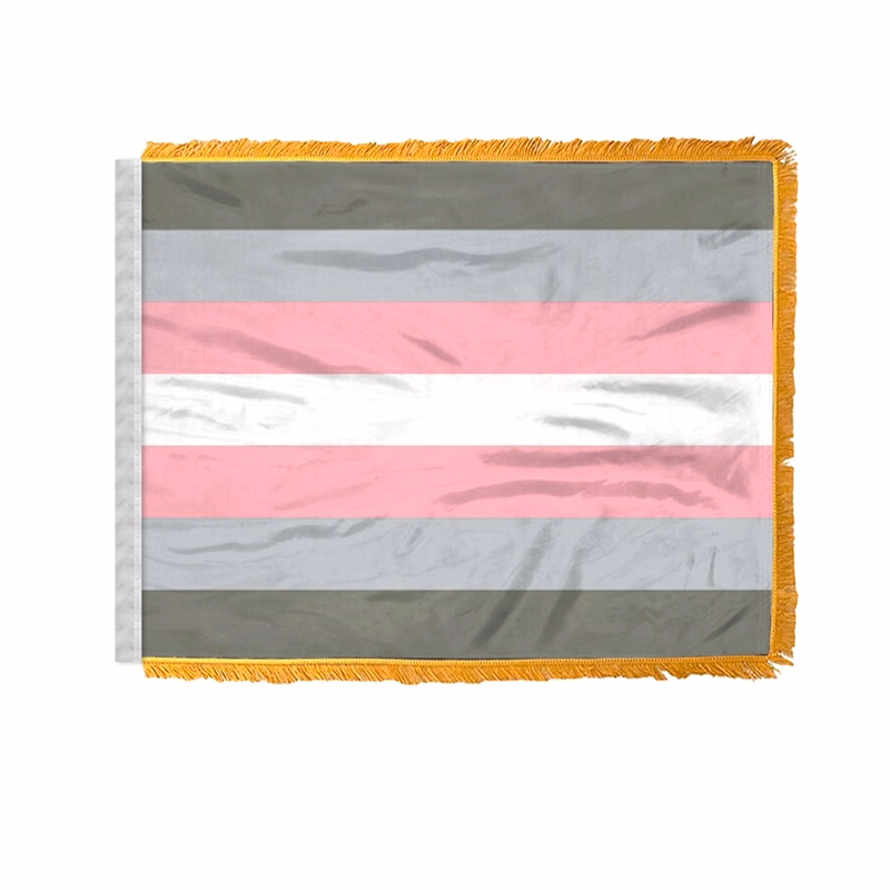 4" x 6" 1 ply wPoly Demigirl Antenna Flag