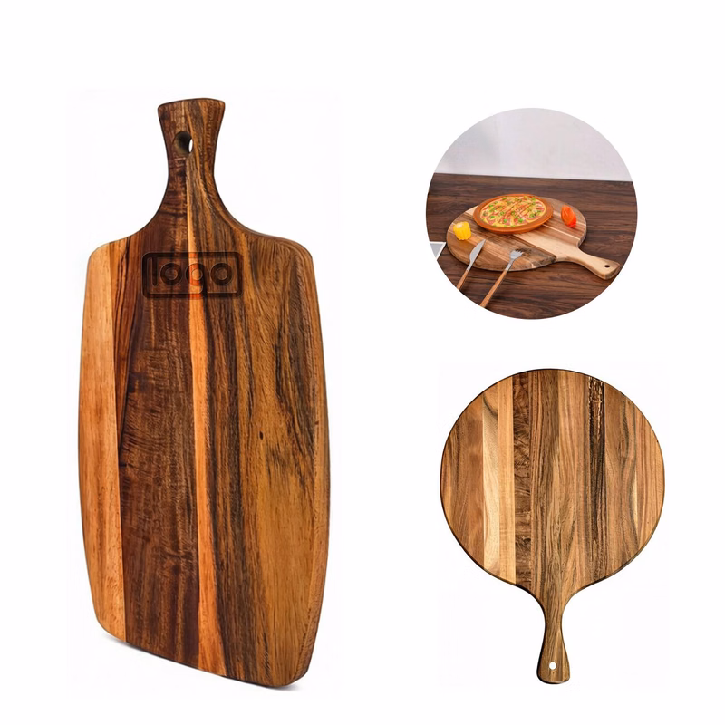 Wood Cutting Board with Handle
