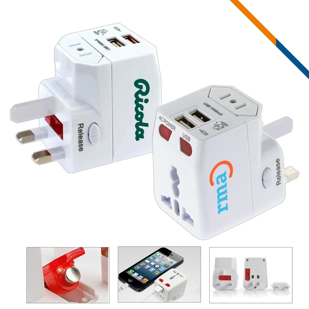 Avon 3in1 2 Ports Fast Charging Universal Charger 1